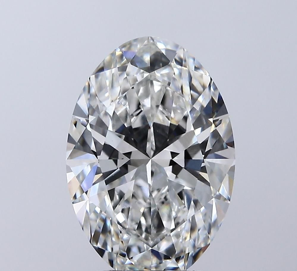 Lab-Grown Oval Diamond - 3.53 Carats, F Color, VVS2 Clarity - Certified by IGI - Report Number: LG715534484