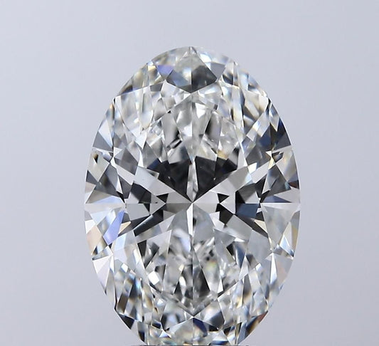 Lab-Grown Oval Diamond - 3.53 Carats, F Color, VVS2 Clarity - Certified by IGI - Report Number: LG715534484