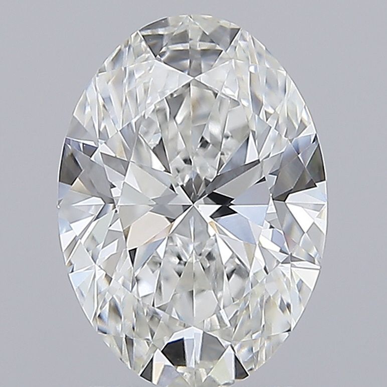 Lab-Grown Oval Diamond - 2.5 Carats, F Color, VVS2 Clarity - Certified by IGI - Report Number: LG696506095