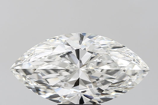 Lab-Grown Marquise Diamond - 5.0 Carats, F Color, VS2 Clarity - Certified by IGI - Report Number: LG626434130