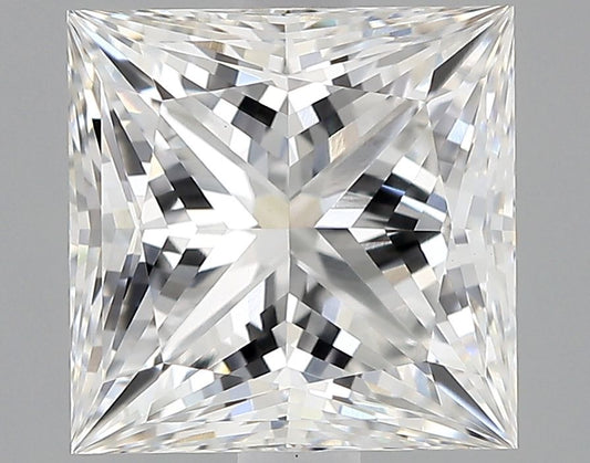 Lab-Grown Princess Diamond - 2.52 Carats, F Color, VVS2 Clarity - Certified by IGI - Report Number: LG678532799