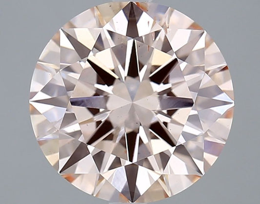 Lab-Grown Round Diamond - 4.01 Carats, Fancy Pink Color, VS2 Clarity - Certified by IGI - Report Number: LG669406229