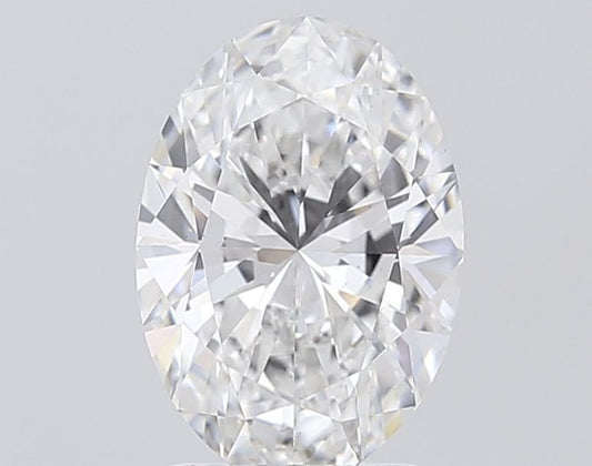 Lab-Grown Oval Diamond - 2.52 Carats, F Color, VS2 Clarity - Certified by IGI - Report Number: LG687552464
