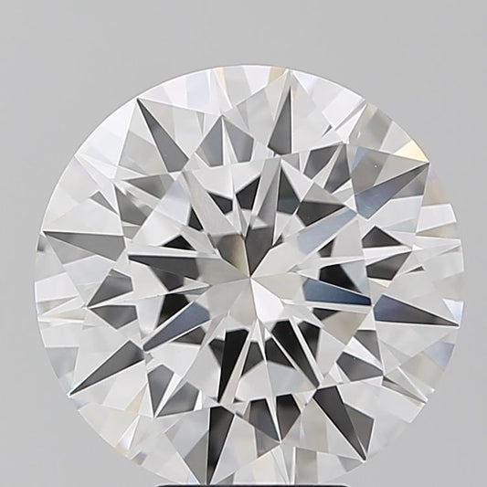 Lab-Grown Round Diamond - 6.0 Carats, F Color, VVS2 Clarity - Certified by IGI - Report Number: LG640402804