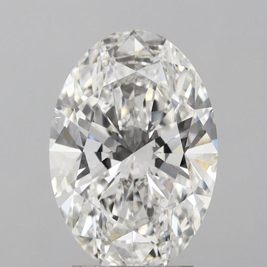 Lab-Grown Oval Diamond - 3.01 Carats, F Color, VS2 Clarity - Certified by IGI - Report Number: LG621494088