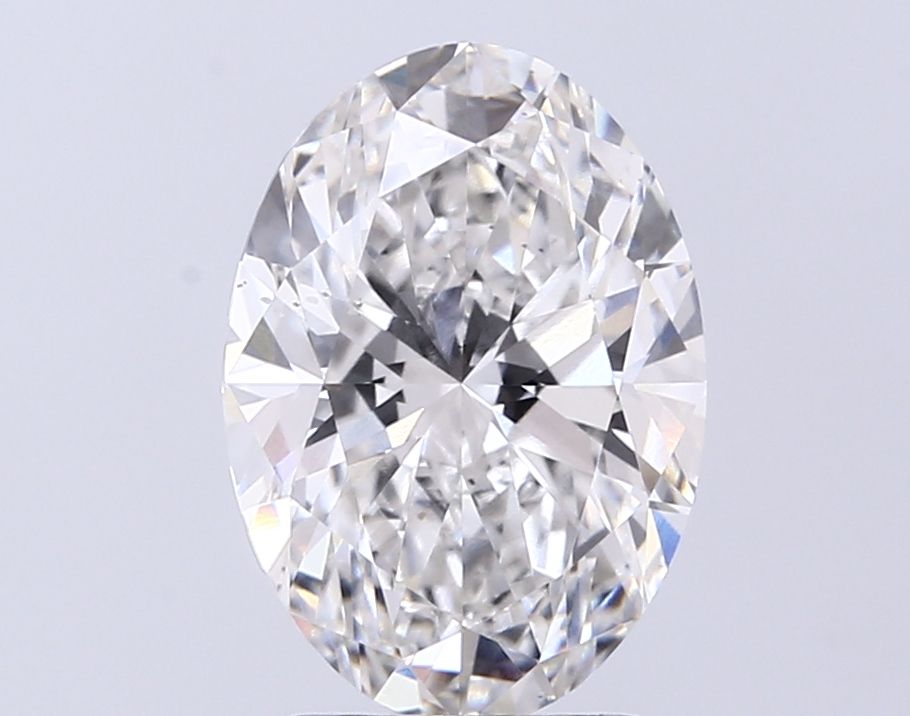 Lab-Grown Oval Diamond - 2.5 Carats, F Color, VS2 Clarity - Certified by IGI - Report Number: LG694597328