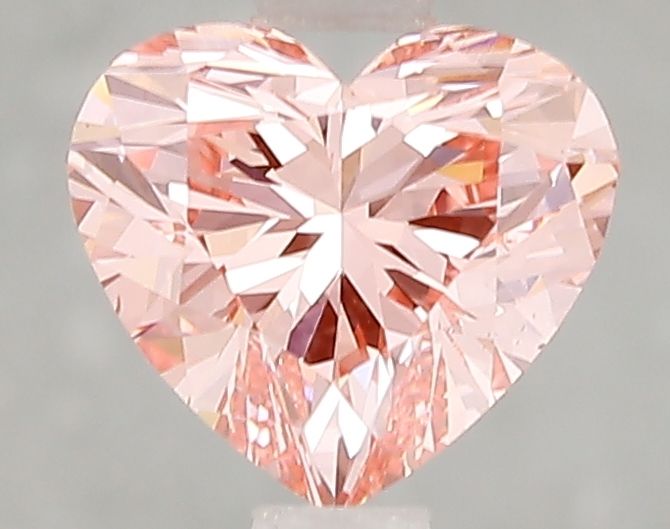 Lab-Grown Heart Diamond - 1.5 Carats, Fancy Vivid Pink Color, VS1 Clarity - Certified by IGI - Report Number: LG660453423
