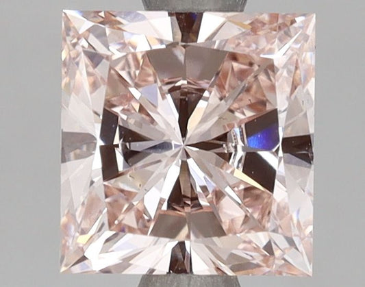 Lab-Grown Princess Diamond - 2.0 Carats, Fancy Pink Color, VS2 Clarity - Certified by IGI - Report Number: LG646476942