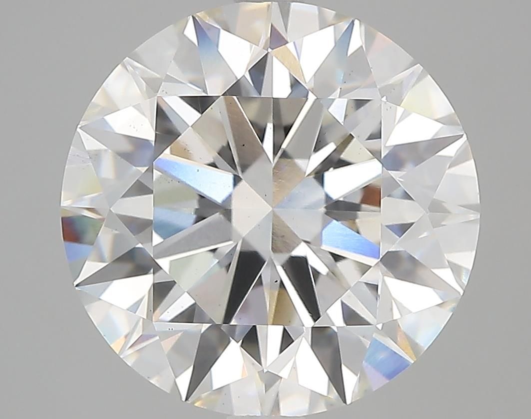Lab-Grown Round Diamond - 6.77 Carats, F Color, VS2 Clarity - Certified by IGI - Report Number: LG670429035