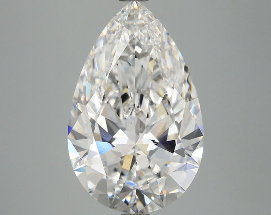 Lab-Grown Pear Diamond - 5.04 Carats, F Color, VS2 Clarity - Certified by IGI - Report Number: LG675582470