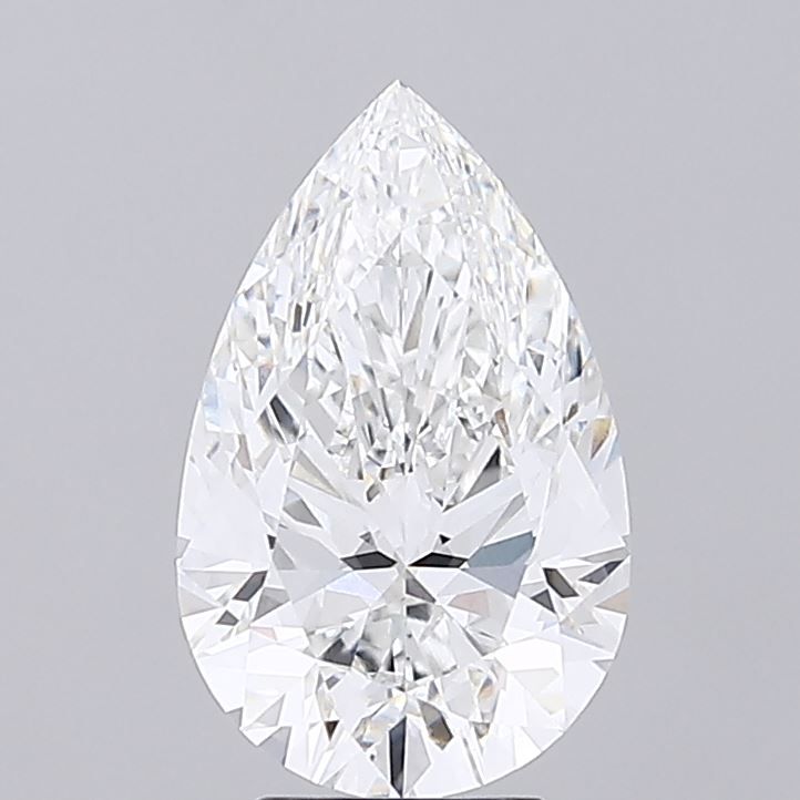 Lab-Grown Pear Diamond - 4.03 Carats, F Color, VS1 Clarity - Certified by IGI - Report Number: LG689508039