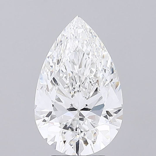 Lab-Grown Pear Diamond - 4.03 Carats, F Color, VS1 Clarity - Certified by IGI - Report Number: LG689508039