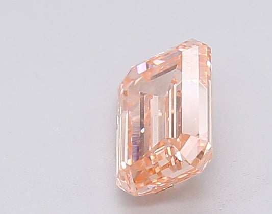 Lab-Grown Emerald Diamond - 1.06 Carats, Fancy Intense Pink Color, VVS2 Clarity - Certified by IGI - Report Number: LG595381296
