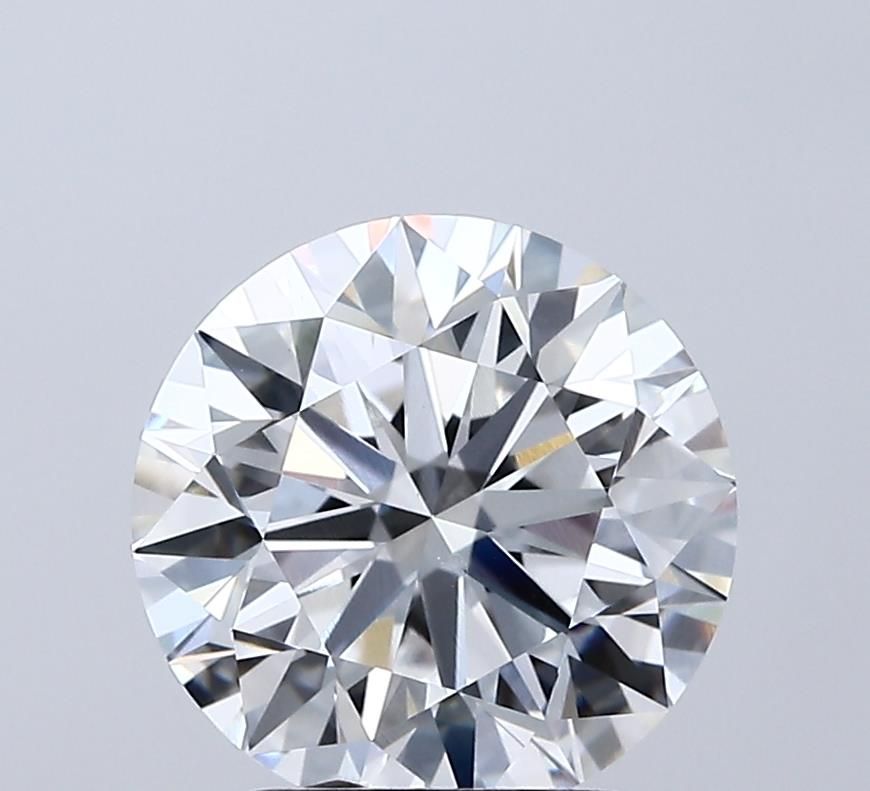Lab-Grown Round Diamond - 3.01 Carats, F Color, VVS2 Clarity - Certified by IGI - Report Number: LG692538974