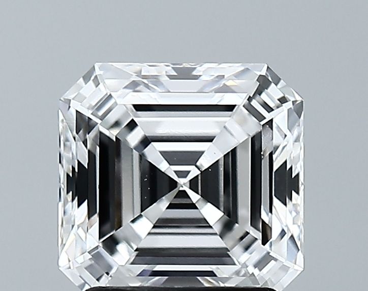 Lab-Grown Asscher Diamond - 2.01 Carats, E Color, VVS1 Clarity - Certified by GIA - Report Number: 6502637342