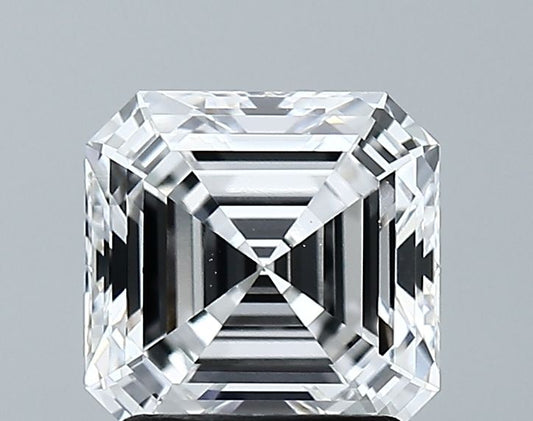 Lab-Grown Asscher Diamond - 2.01 Carats, E Color, VVS1 Clarity - Certified by GIA - Report Number: 6502637342