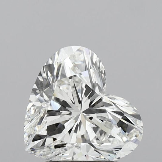 Lab-Grown Heart Diamond - 1.96 Carats, E Color, VVS2 Clarity - Certified by IGI - Report Number: LG621430084