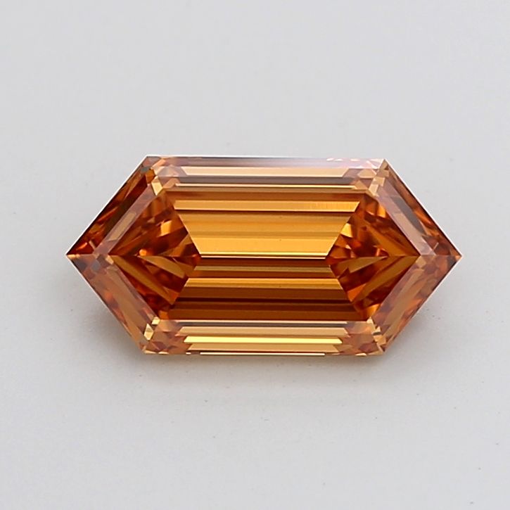 Hexagonal 2.26ct Fancy Vivid Orange VVS2 - Cut • IGI • LG810613336