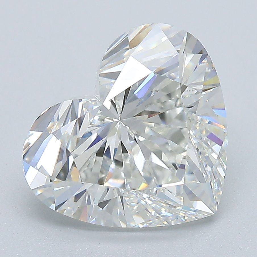 Lab-Grown Heart Diamond - 4.03 Carats, F Color, VVS2 Clarity - Certified by IGI - Report Number: LG615342529