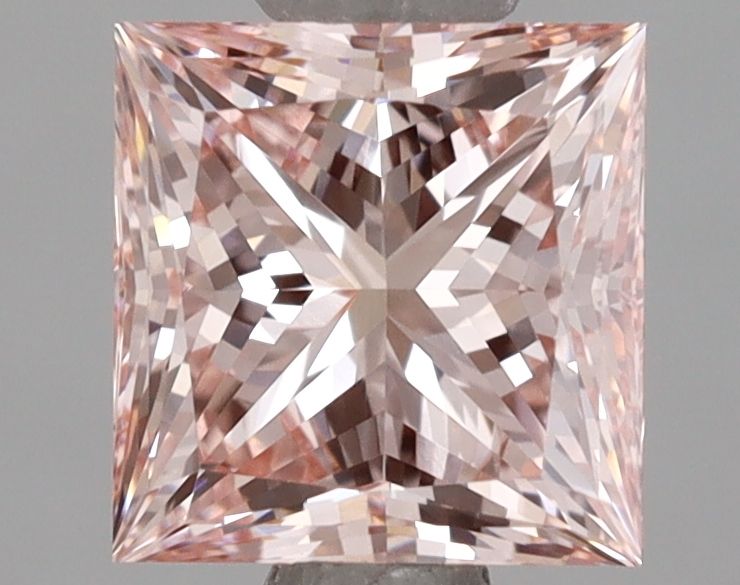 Lab-Grown Princess Diamond - 1.17 Carats, Fancy Intense Pink Color, VVS2 Clarity - Certified by IGI - Report Number: LG658492434