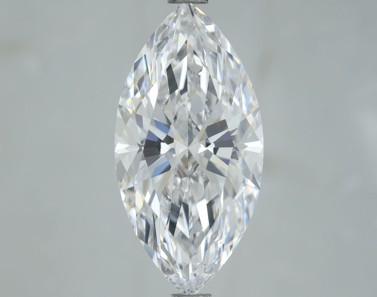 Lab-Grown Marquise Diamond - 3.5 Carats, D Color, VS1 Clarity - Certified by IGI - Report Number: LG675591983