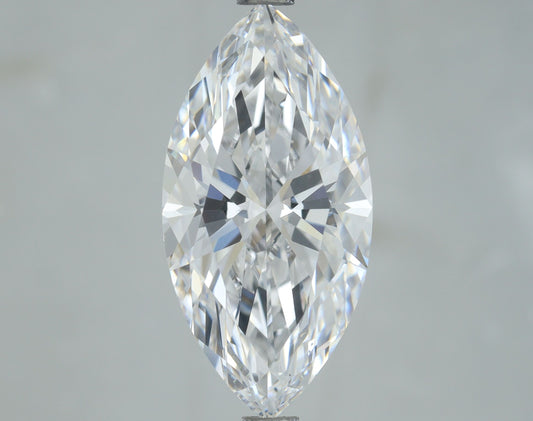Lab-Grown Marquise Diamond - 3.5 Carats, D Color, VS1 Clarity - Certified by IGI - Report Number: LG675591983
