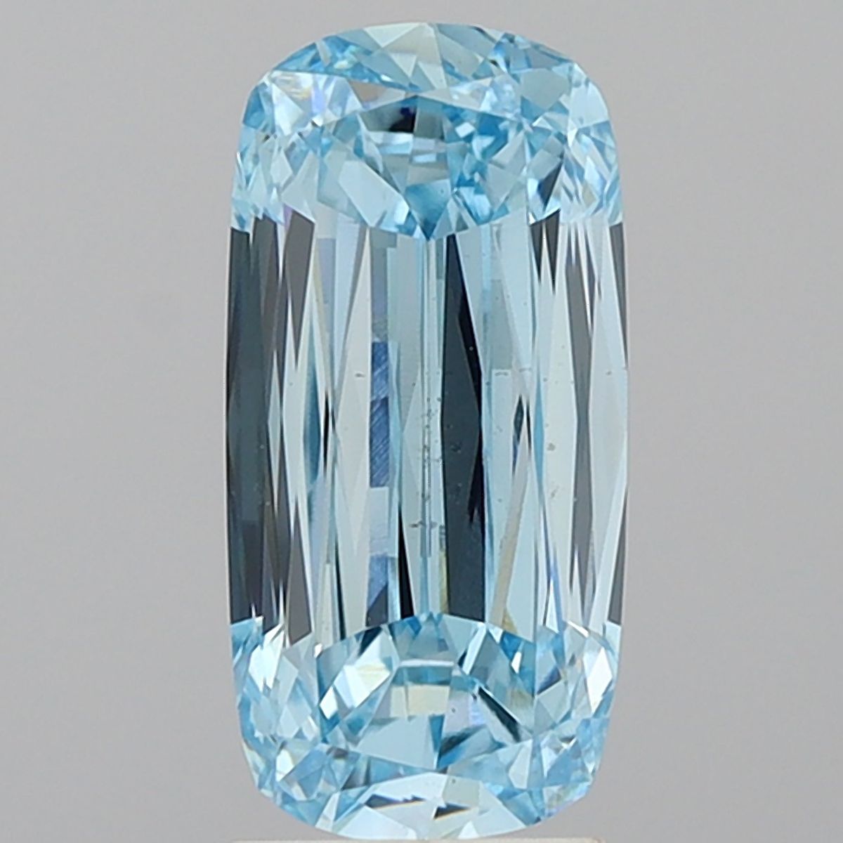 Lab-Grown Radiant Diamond - 3.03 Carats, Fancy Intense Blue Color, VVS2 Clarity - Certified by IGI - Report Number: LG685562279