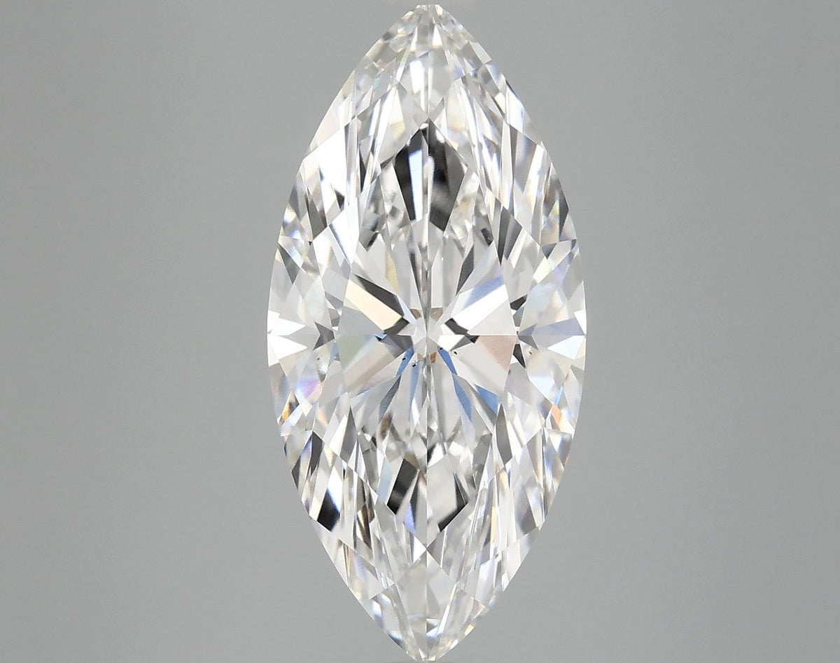 Lab-Grown Marquise Diamond - 5.0 Carats, F Color, VS2 Clarity - Certified by IGI - Report Number: LG687550346