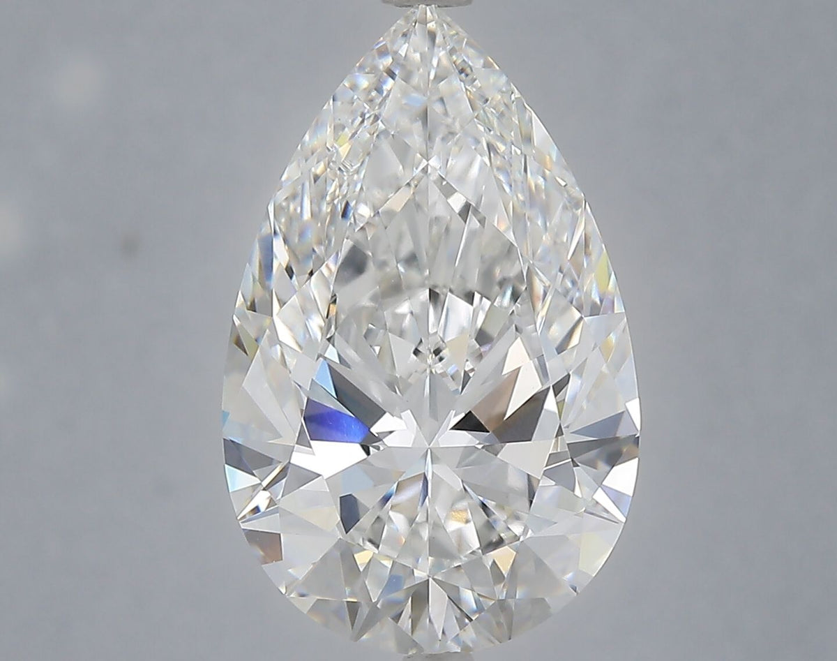 Lab-Grown Pear Diamond - 6.1 Carats, E Color, VVS2 Clarity - Certified by IGI - Report Number: LG702505206