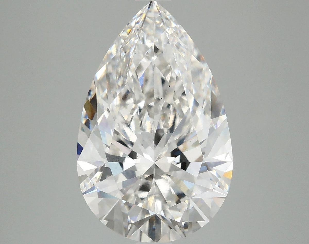 Lab-Grown Pear Diamond - 5.09 Carats, F Color, VS2 Clarity - Certified by IGI - Report Number: LG677546507