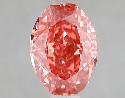 Lab-Grown Oval Diamond - 1.5 Carats, Fancy Vivid Pink Color, VVS2 Clarity - Certified by IGI - Report Number: LG662471680