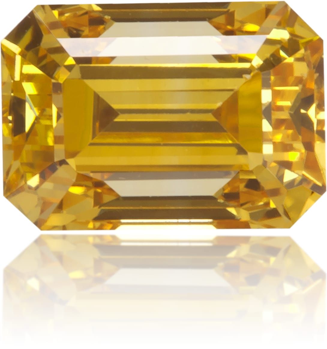 Emerald 0.38ct Fancy Intense Yellow VS2 - Cut • GIA • 2221367519