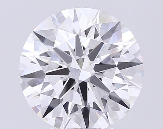 Lab-Grown Round Diamond - 5.04 Carats, F Color, VVS2 Clarity - Certified by IGI - Report Number: LG710575452