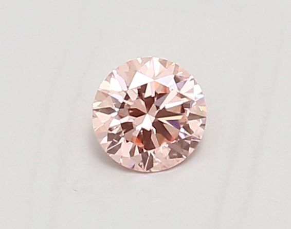 Lab-Grown Round Diamond - 0.32 Carats, Fancy Vivid Pink Color, VVS1 Clarity - Certified by IGI - Report Number: LG685545988