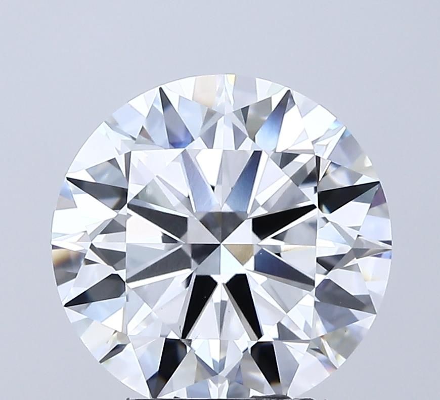 Lab-Grown Round Diamond - 4.02 Carats, D Color, VVS2 Clarity - Certified by IGI - Report Number: LG688510549