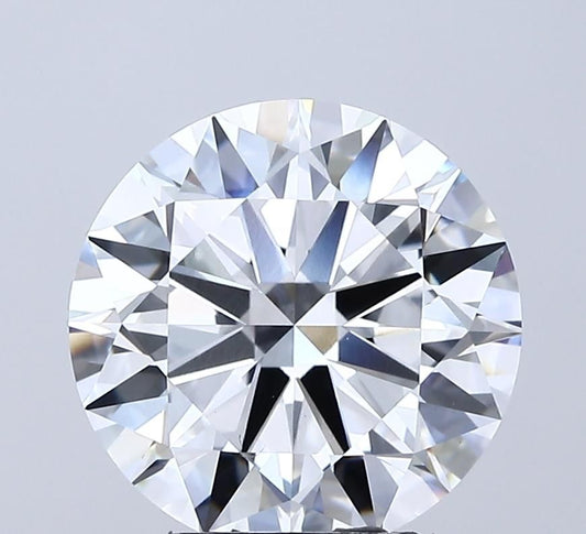 Lab-Grown Round Diamond - 4.02 Carats, D Color, VVS2 Clarity - Certified by IGI - Report Number: LG688510549