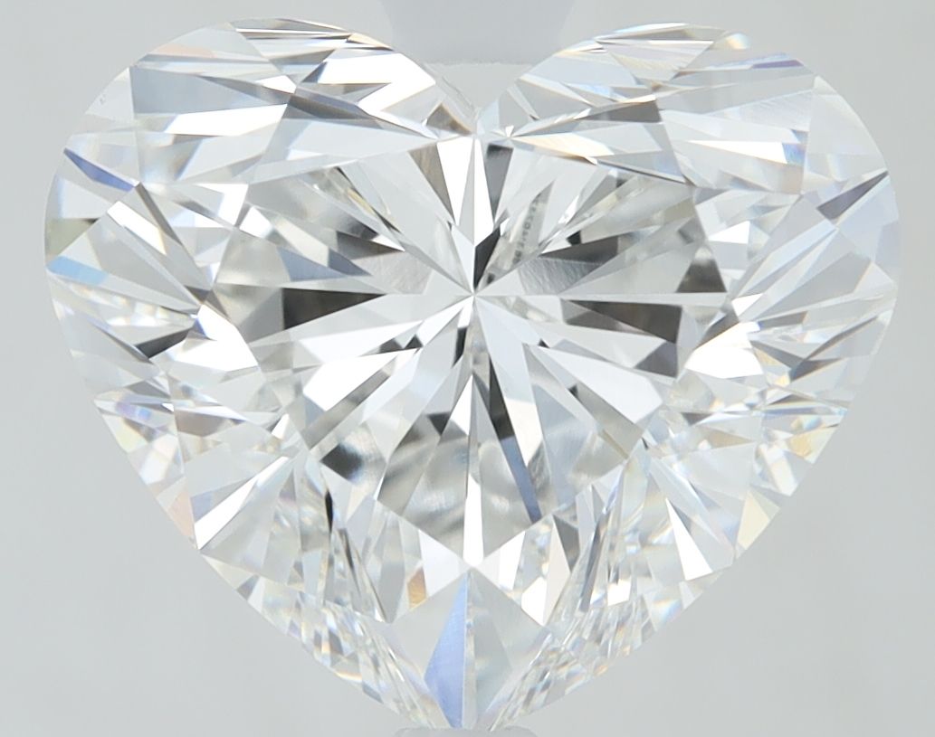 Lab-Grown Heart Diamond - 3.53 Carats, E Color, VVS2 Clarity - Certified by IGI - Report Number: 631407374