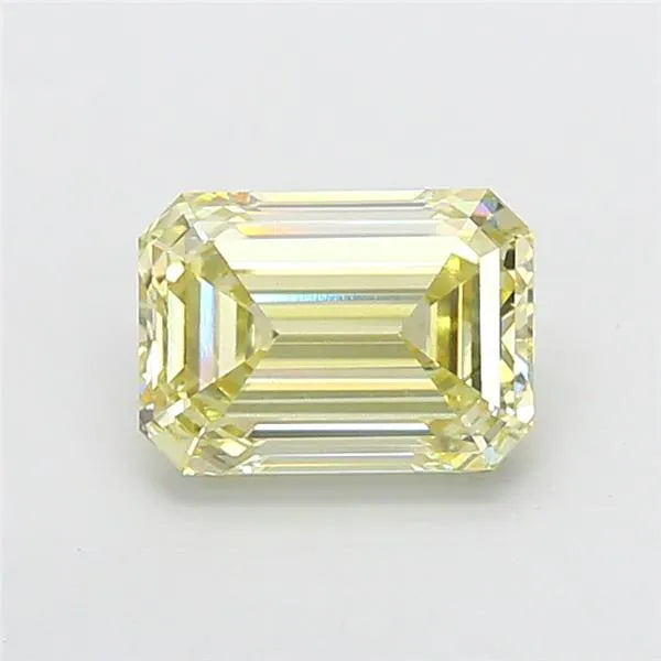 7.10ct Emerald Lab Grown Diamond (Colour Fancy Yellow, Clarity VVS2, IGI Certified)