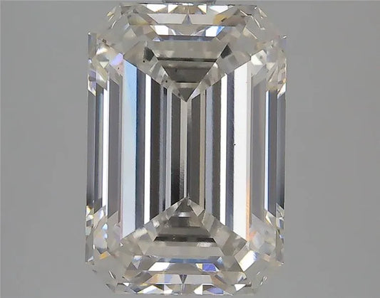 Diamant émeraude de 4,44 ct (couleur G, pureté VS2, certifié IGI)