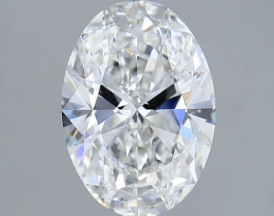 Lab-Grown Oval Diamond - 3.02 Carats, F Color, VVS2 Clarity - Certified by IGI - Report Number: LG692544394