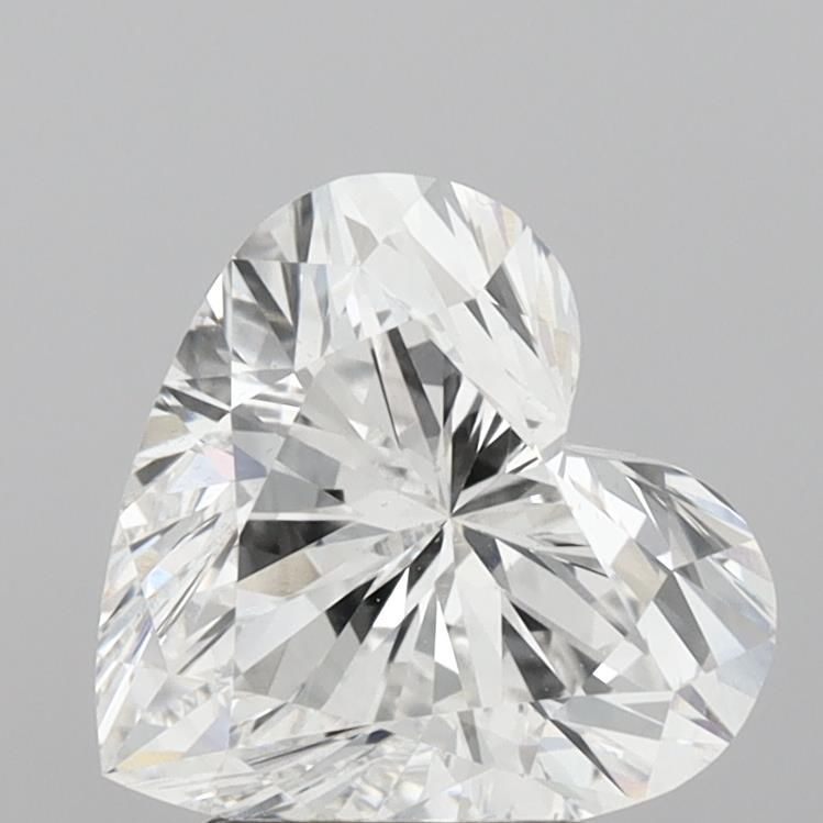 Lab-Grown Heart Diamond - 3.03 Carats, E Color, VS2 Clarity - Certified by IGI - Report Number: LG706575866
