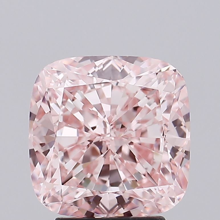 Lab-Grown Cushion Diamond - 4.02 Carats, Fancy Intense Pink Color, VVS2 Clarity - Certified by IGI - Report Number: LG536200132