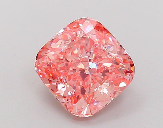 Lab-Grown Cushion Diamond - 4.52 Carats, Fancy Vivid Pink Color, VS2 Clarity - Certified by IGI - Report Number: LG686507689