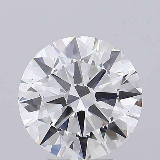 Lab-Grown Round Diamond - 2.95 Carats, F Color, VS1 Clarity - Certified by IGI - Report Number: LG717539350