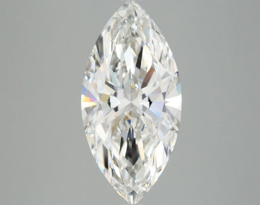 Lab-Grown Marquise Diamond - 3.02 Carats, F Color, VVS2 Clarity - Certified by IGI - Report Number: LG675510795