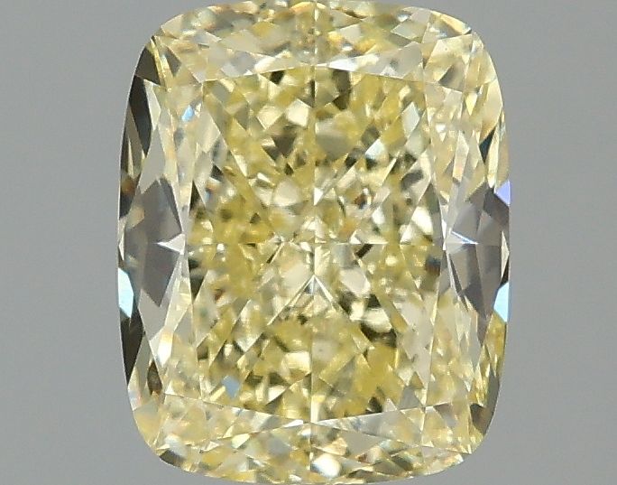 Lab-Grown Cushion Diamond - 2.02 Carats, Fancy Intense Yellow Color, VS1 Clarity - Certified by IGI - Report Number: LG687524566