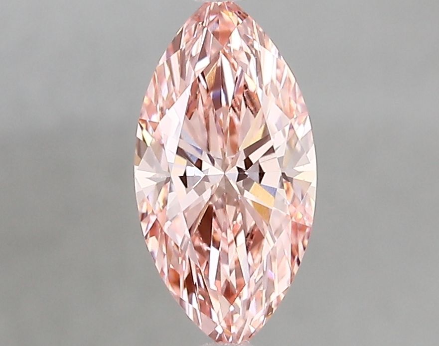 Lab-Grown Marquise Diamond - 1.02 Carats, Fancy Vivid Pink Color, VS1 Clarity - Certified by IGI - Report Number: LG669450352
