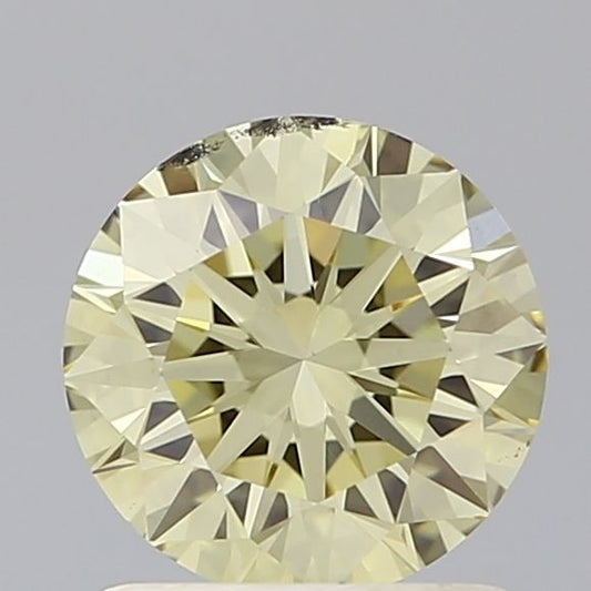 Lab-Grown Round Diamond - 1.0 Carats, Fancy Intense Yellow Color, VS2 Clarity - Certified by IGI - Report Number: LG638447811