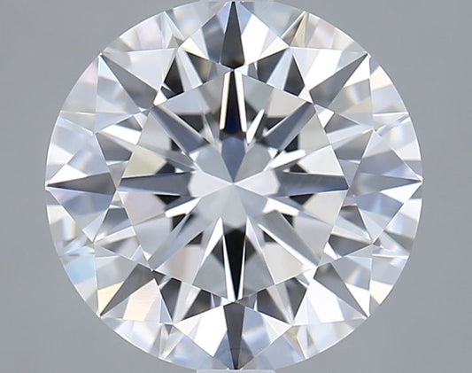 Lab-Grown Round Diamond - 3.0 Carats, E Color, VVS2 Clarity - Certified by IGI - Report Number: LG680547743