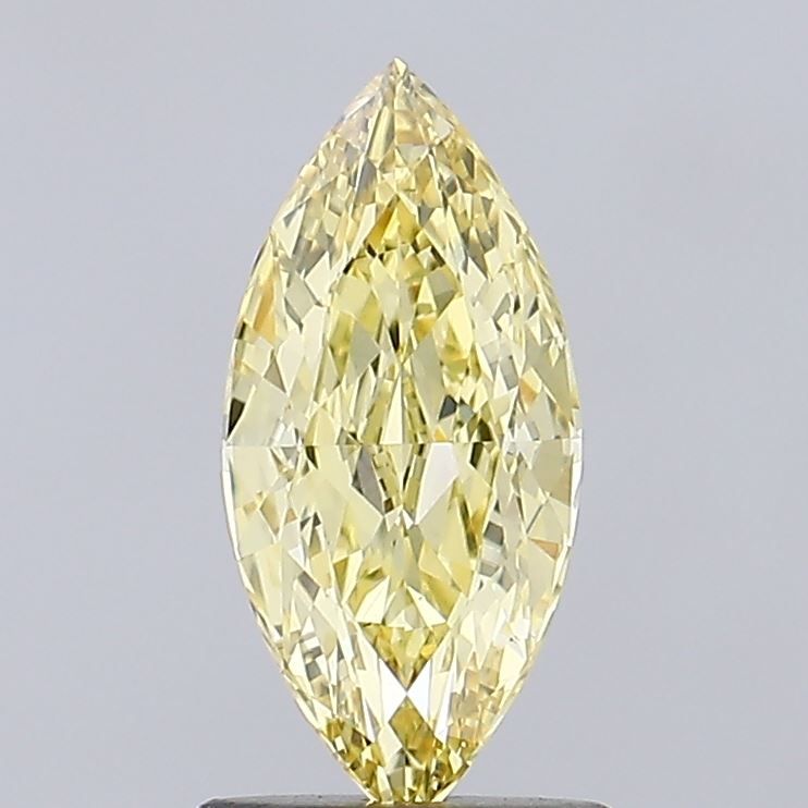 Lab-Grown Marquise Diamond - 1.16 Carats, Fancy Intense Yellow Color, VS1 Clarity - Certified by IGI - Report Number: LG671409754